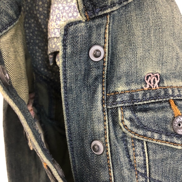 EUC MEXX embroidered back girls denim jacket - Picture 7 of 10